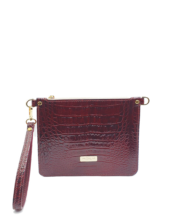Luxe Bag - Stampa Cocco Bordeaux