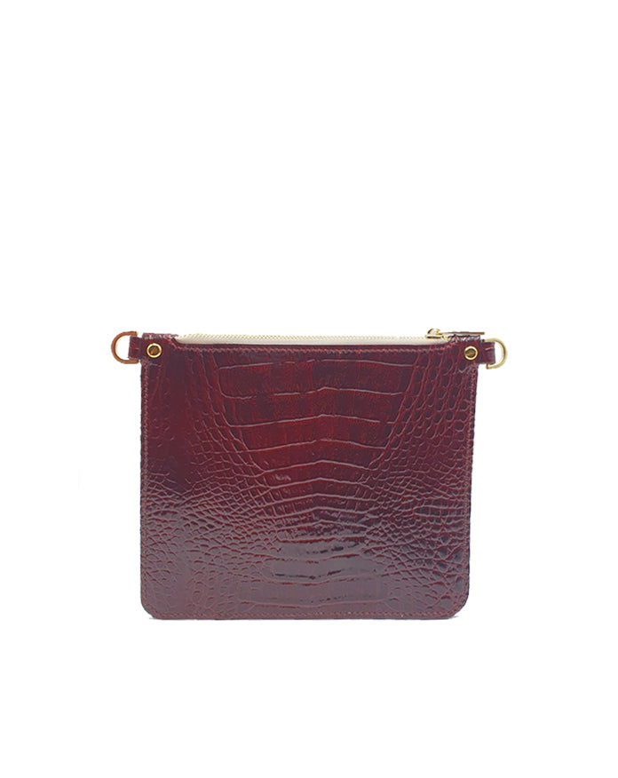 Luxe Bag - Stampa Cocco Bordeaux