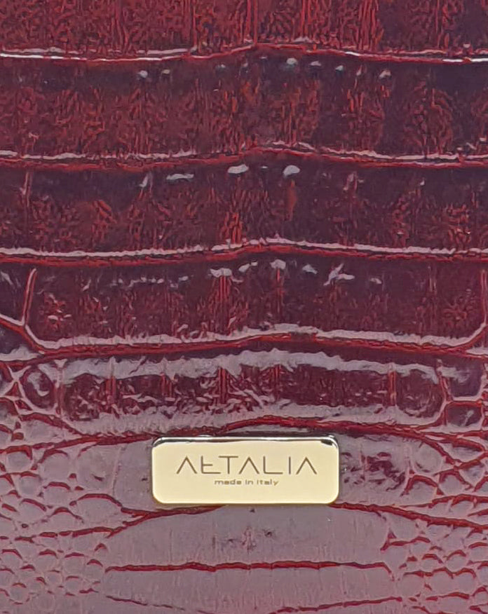 Luxe Bag - Stampa Cocco Bordeaux