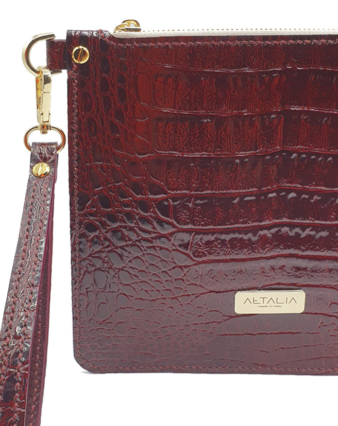 Luxe Bag - Stampa Cocco Bordeaux