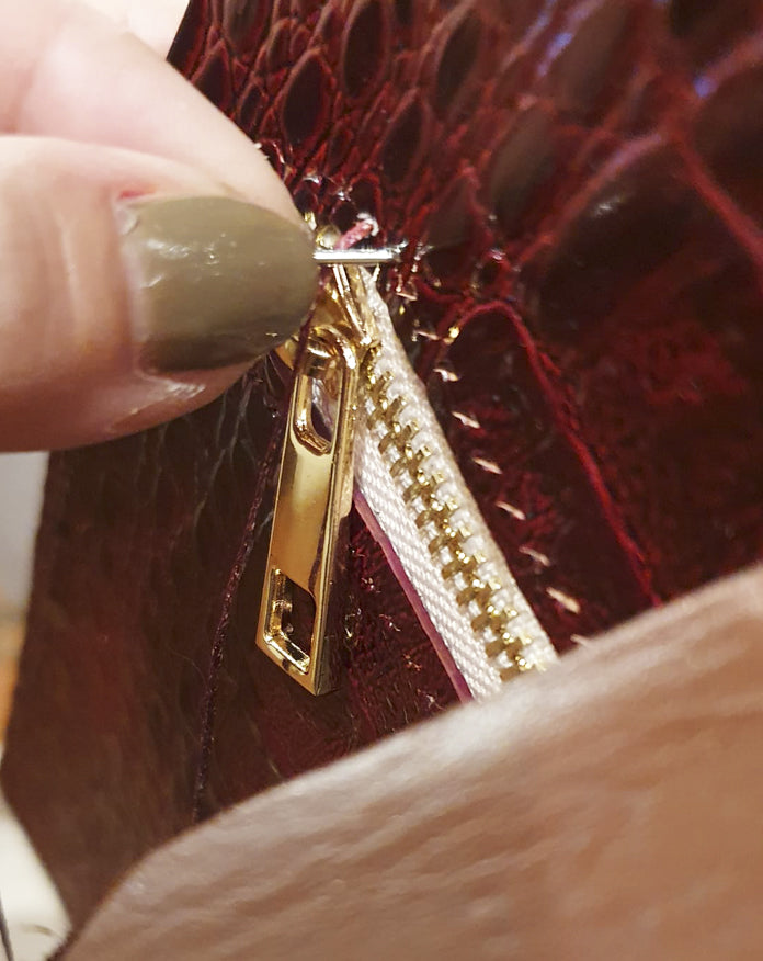 Luxe Bag - Stampa Cocco Bordeaux