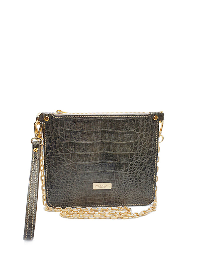 Luxe Bag - Stampa Cocco Verde Oliva