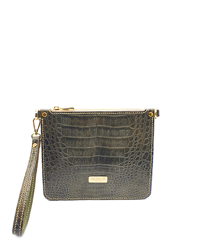 Luxe Bag - Stampa Cocco Verde Oliva