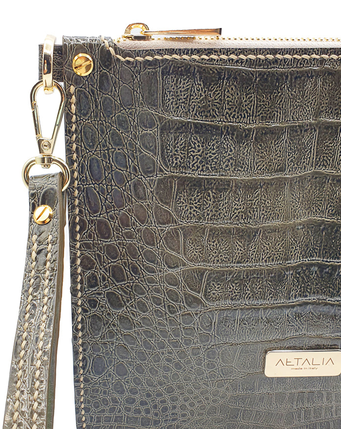 Luxe Bag - Stampa Cocco Verde Oliva