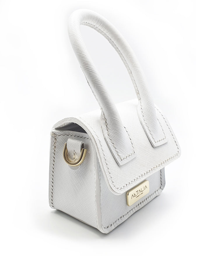 Ilaria Bag - Saffiano Bianco