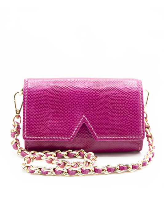 Ary Bag - Stampa Pitone Fucsia