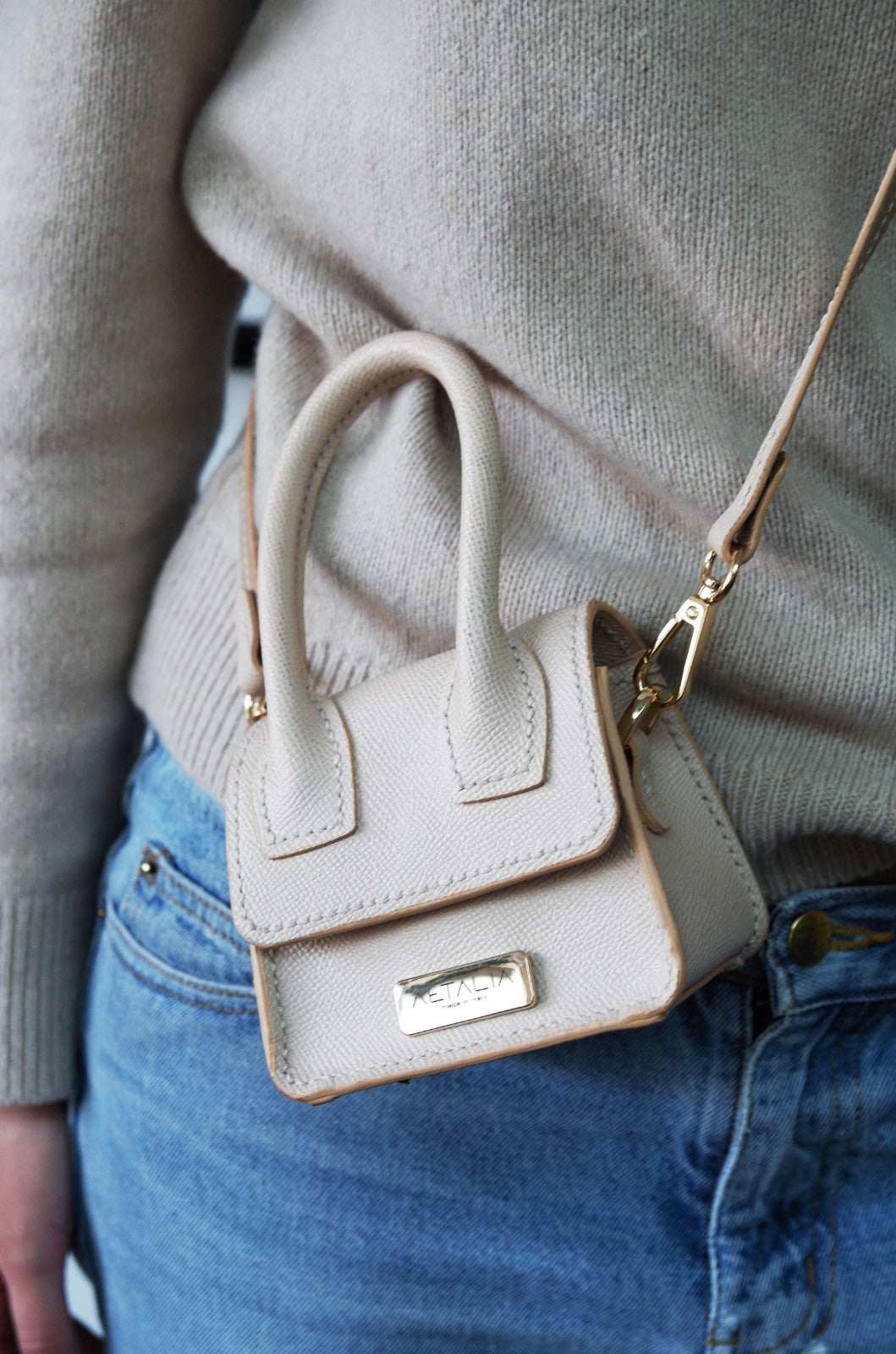 Ilaria Bag - Saffiano Crema